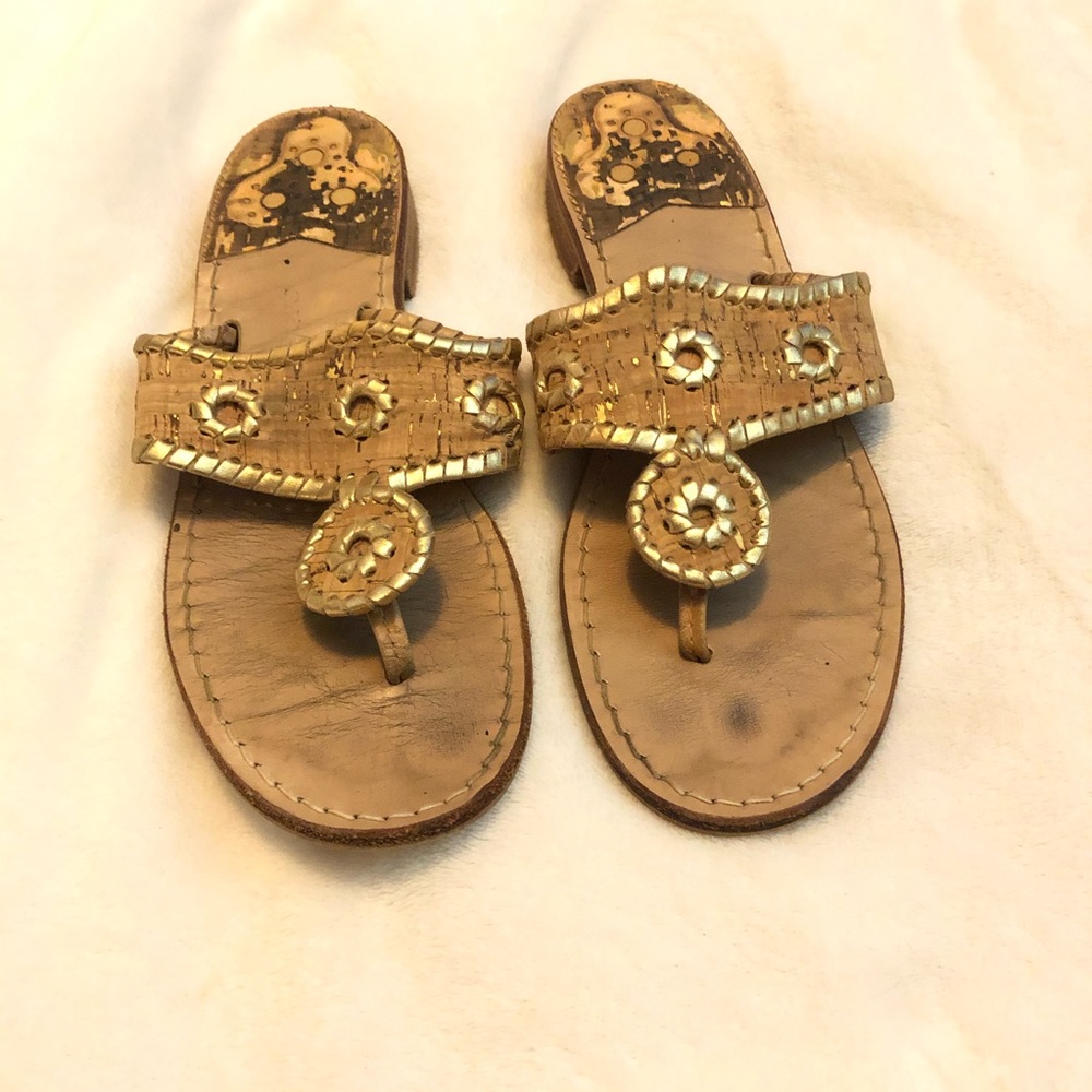 Gold cork jack Rogers